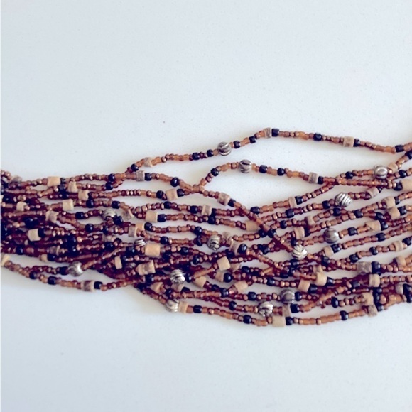 BOHEMIAN Beaded Multi strand Necklace - Picture 4 of 6